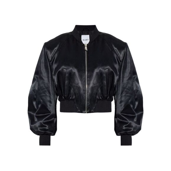 The Attico Women Satin Bomber Jacket